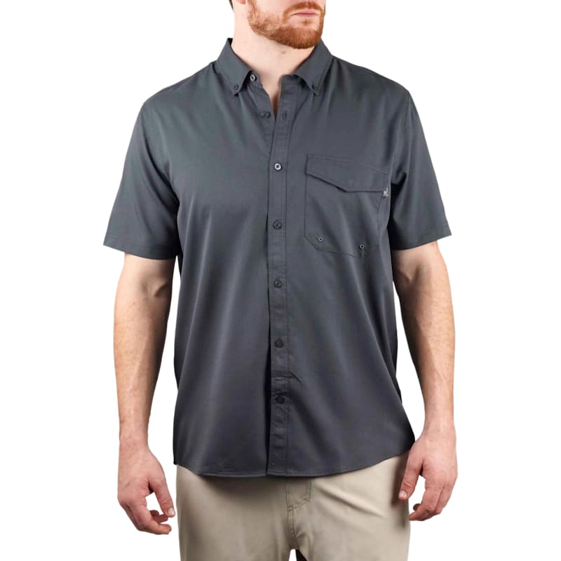 AFTCO Palomar Tech Short-Sleeve Button-Down Shirt
