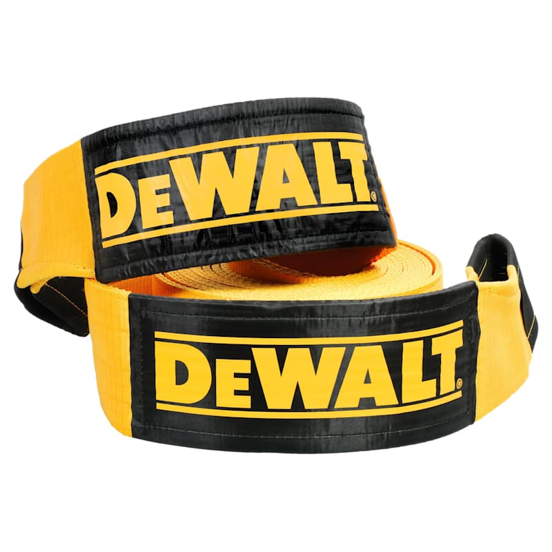 DeWalt 30' Heavy-Duty Loop-End Recovery Strap with 75,000-lb. Break Strength