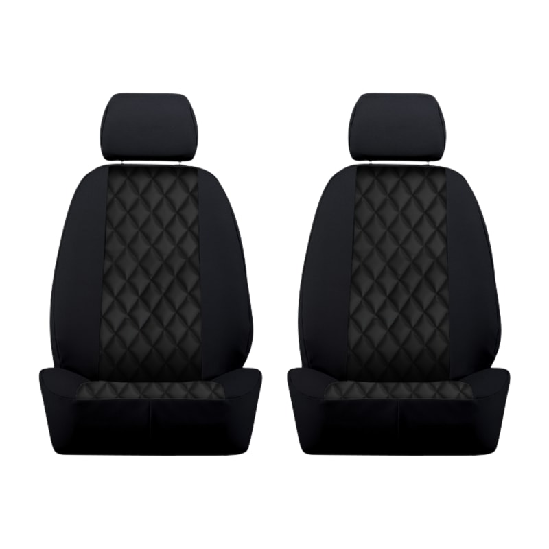 Ruff Tuff Perforated Sof-Touch Diamond-Quilt Seat Covers with Sof-Touch Trim
