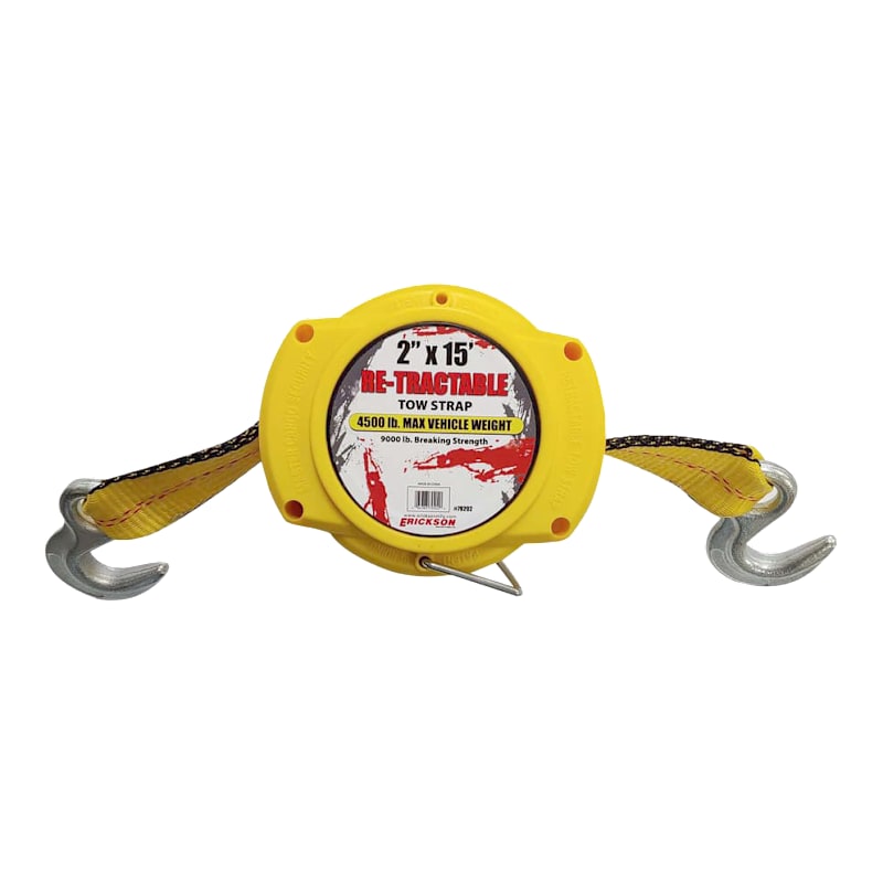 Erickson 9,000-Lb. Re-Tractable Tow Strap