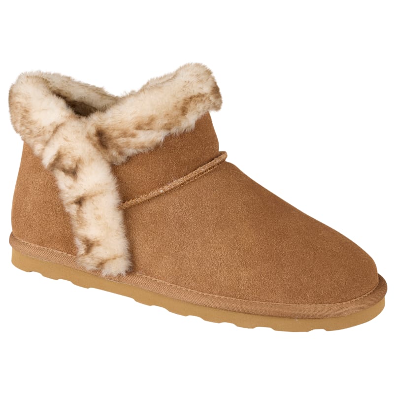 Natural Reflections Willa Fur Collar Moccasins