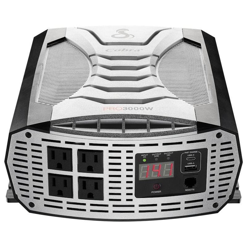 Cobra PRO Professional-Grade 3,000W Power Inverter with Fast Charge USB
