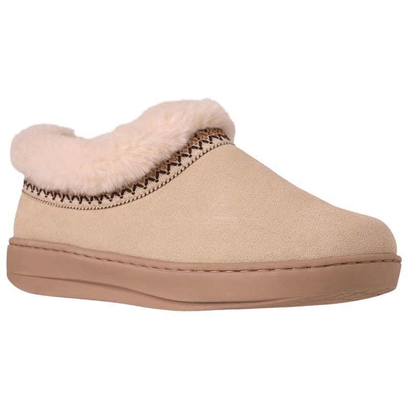Natural Reflections Mae Braided Trim Fur-Lined Clogs for Women
