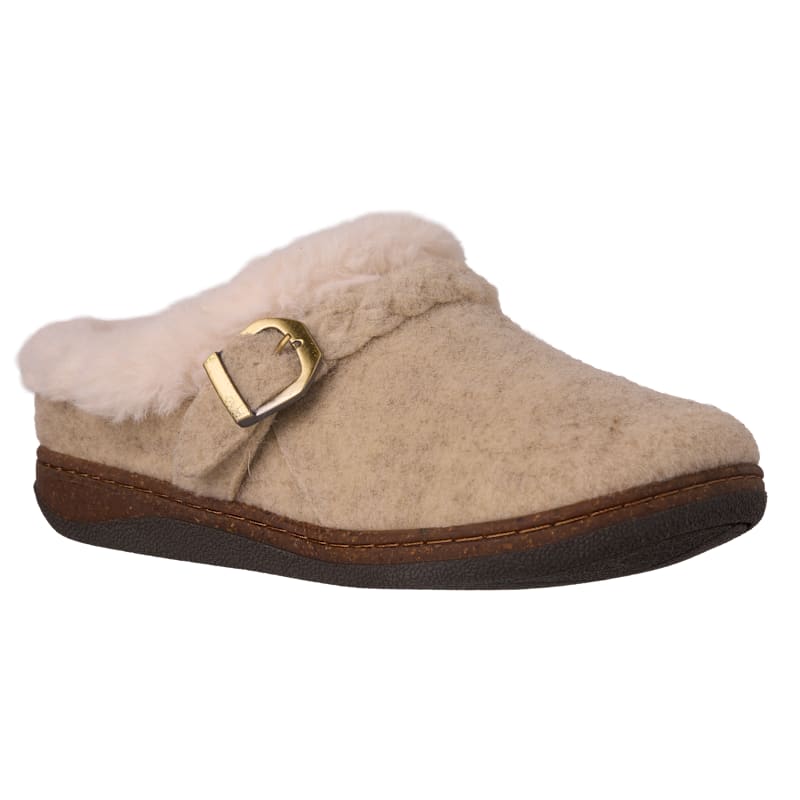 Natural Reflections Cora Faux Fur-Lined Memory Sole Slippers for Women