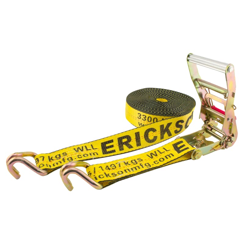 Erickson Long-Handle Ratchet with Double J-Hooks and Web Clamp