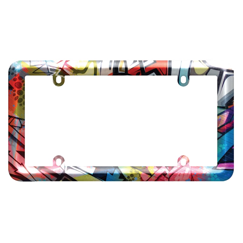 Cruiser Accessories Graffiti Bold-Graphics License-Plate Frame