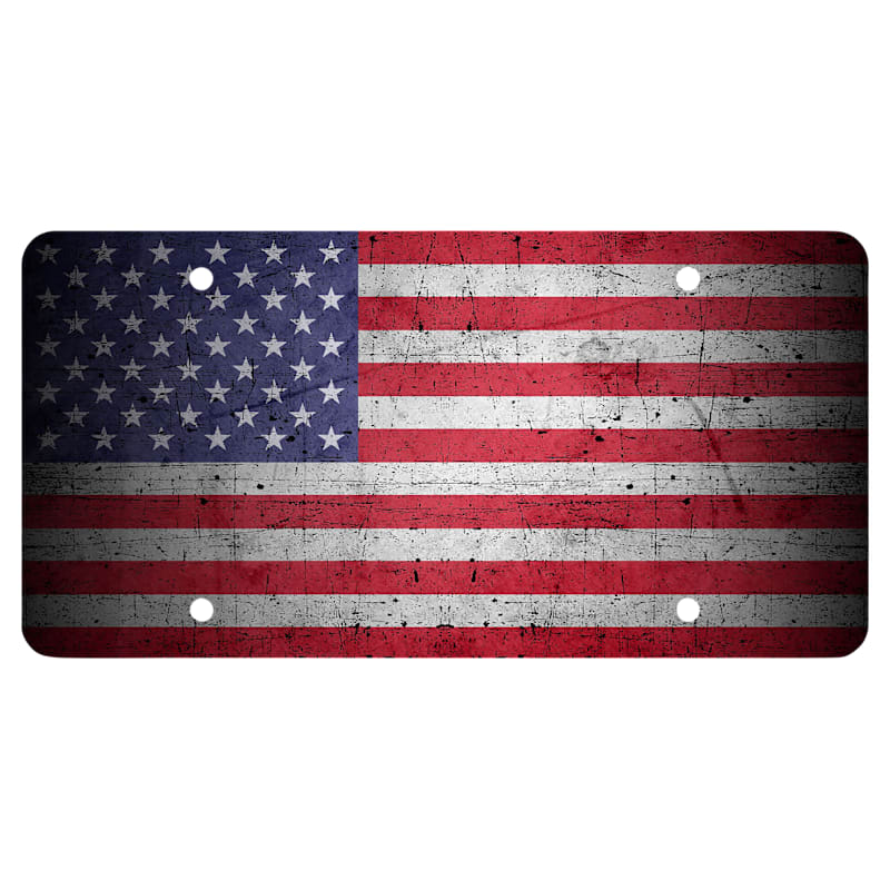 Cruiser Accessories Distressed USA Flag Novelty Plate