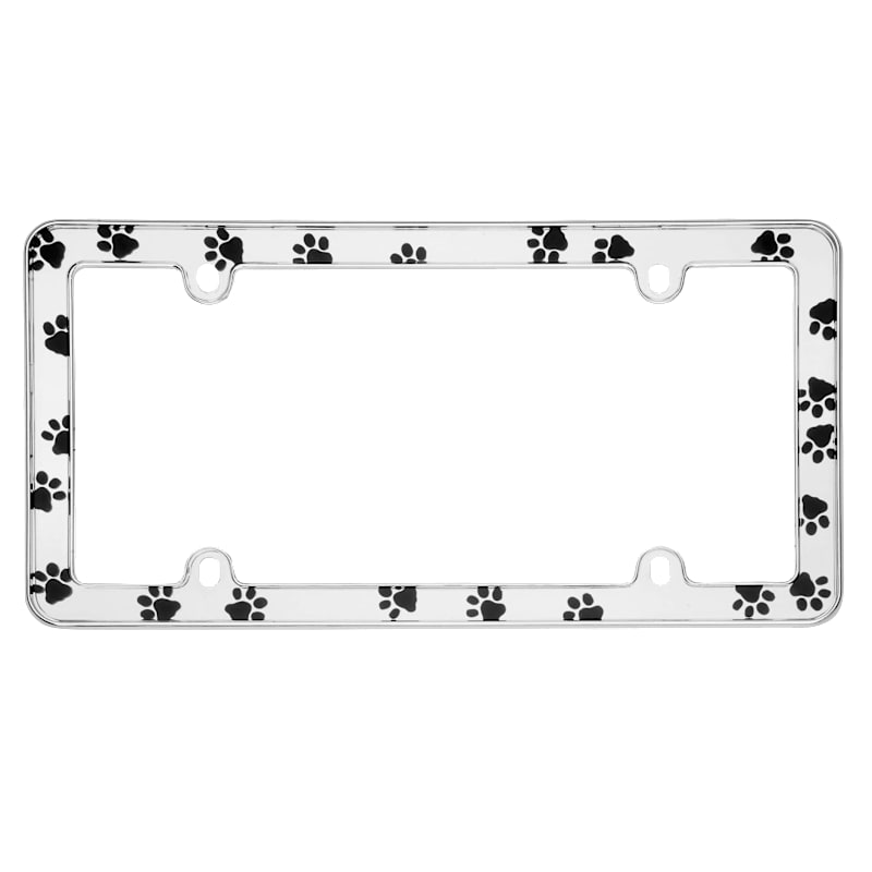 Cruiser Accessories Paws Plastic License-Plate Frame