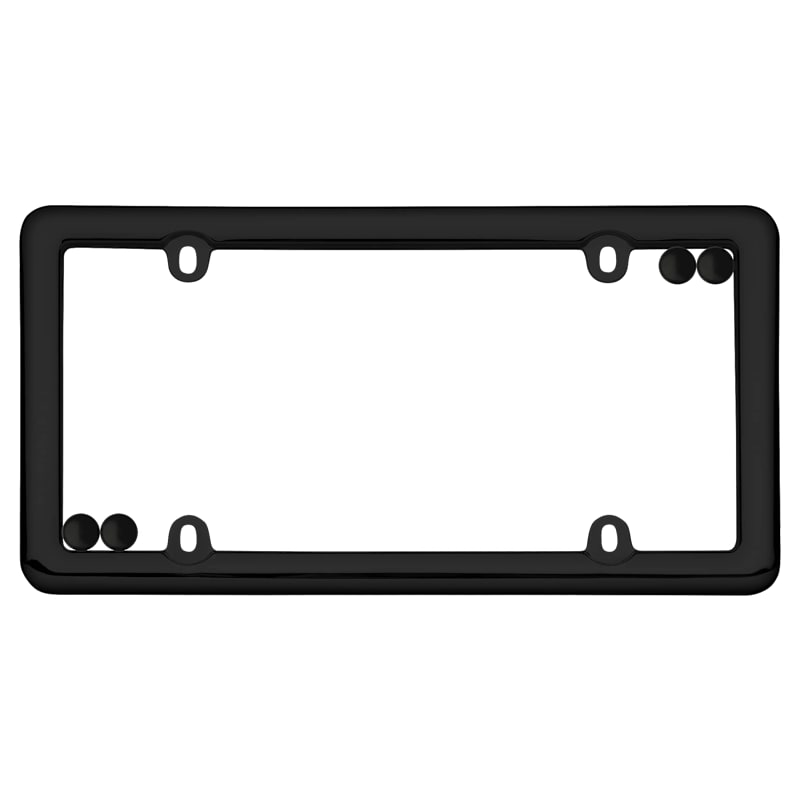 Cruiser Accessories Nouveau License Plate Frame with Fastener Caps