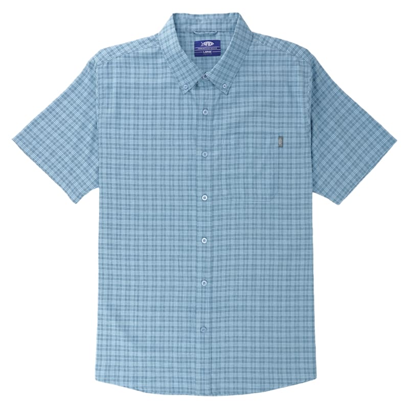 AFTCO Dorsal Short-Sleeve Button-Down Shirt for Men