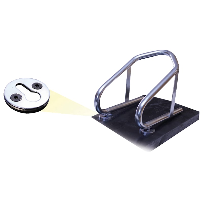 Erickson Removable Chrome Motorcycle-Wheel Chock