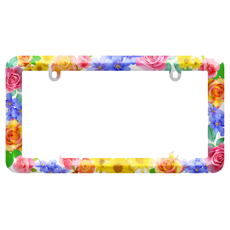 Cruiser Accessories Floral Bold Graphics License-Plate Frame