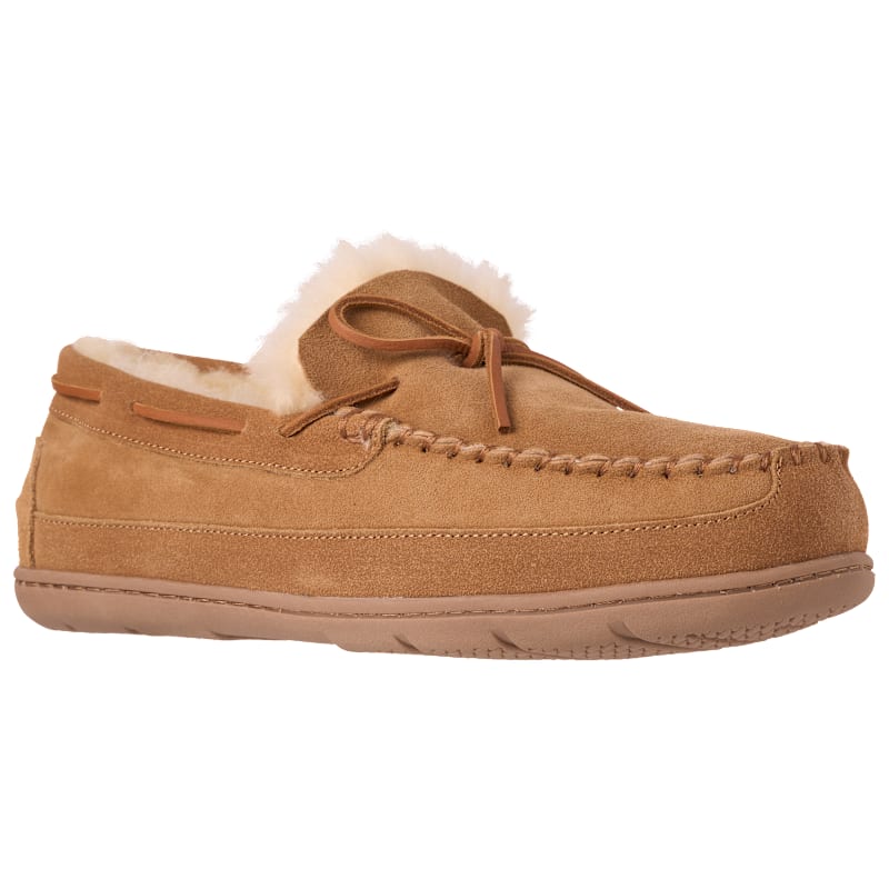 RedHead Whipstitch Shearling Moccasins for Men
