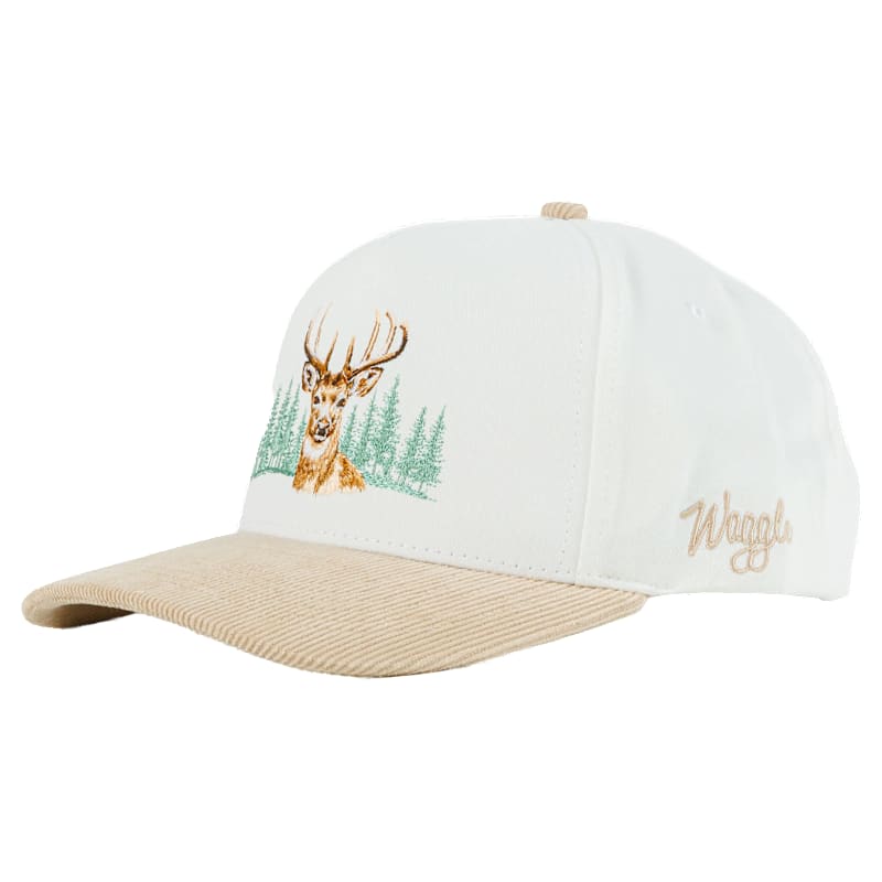 Waggle Whitetail Corduroy Brim Snapback Cap