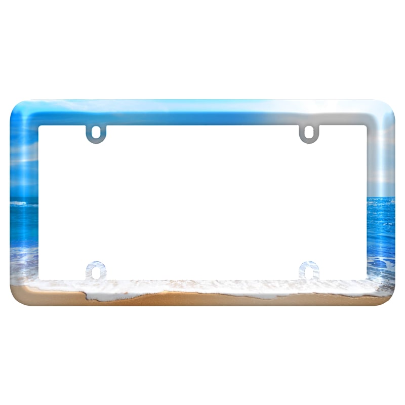 Cruiser Accessories Beach Bold-Graphics License-Plate Frame