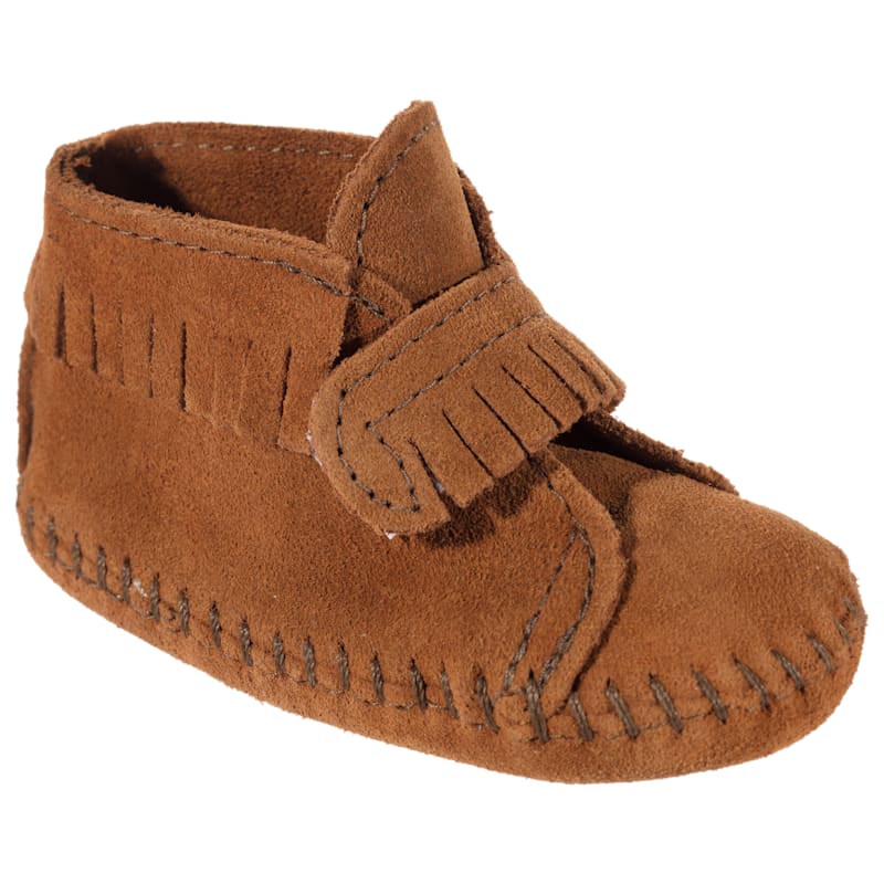 Minnetonka Moccasin Front Strap Booties for Babies or Toddlers