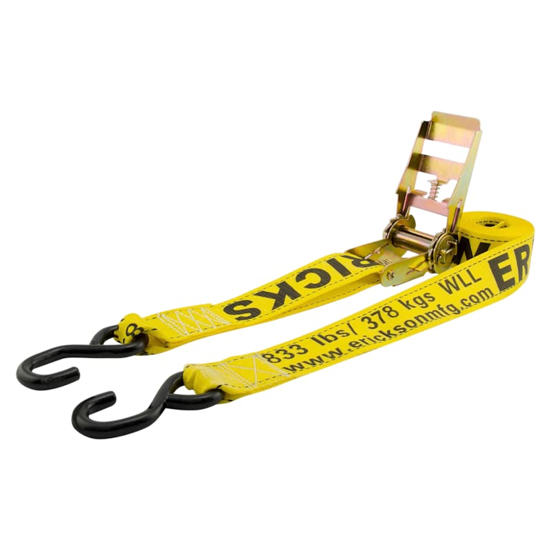 Erickson 2,500-Lb. Ratchet Strap with Vinyl-Coated Hooks