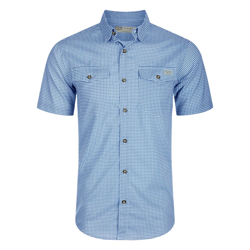Drake Frat Gingham-Check Short-Sleeve Shirt