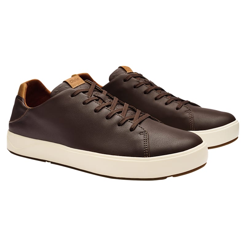 OluKai Lae'Ahi Li 'Ili Waterproof Leather Sneakers for Men
