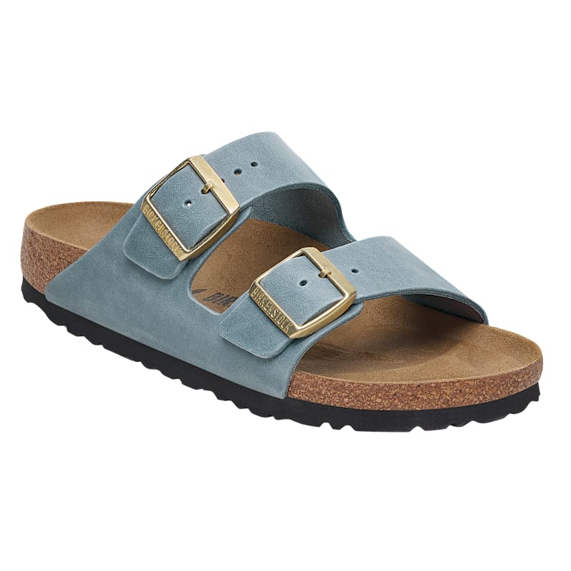Birkenstock Arizona Cork-Footbed Oiled-Leather Sandals for Women