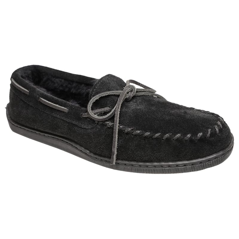 Minnetonka Moccasin Sheepskin Hardsole Mocs for Men