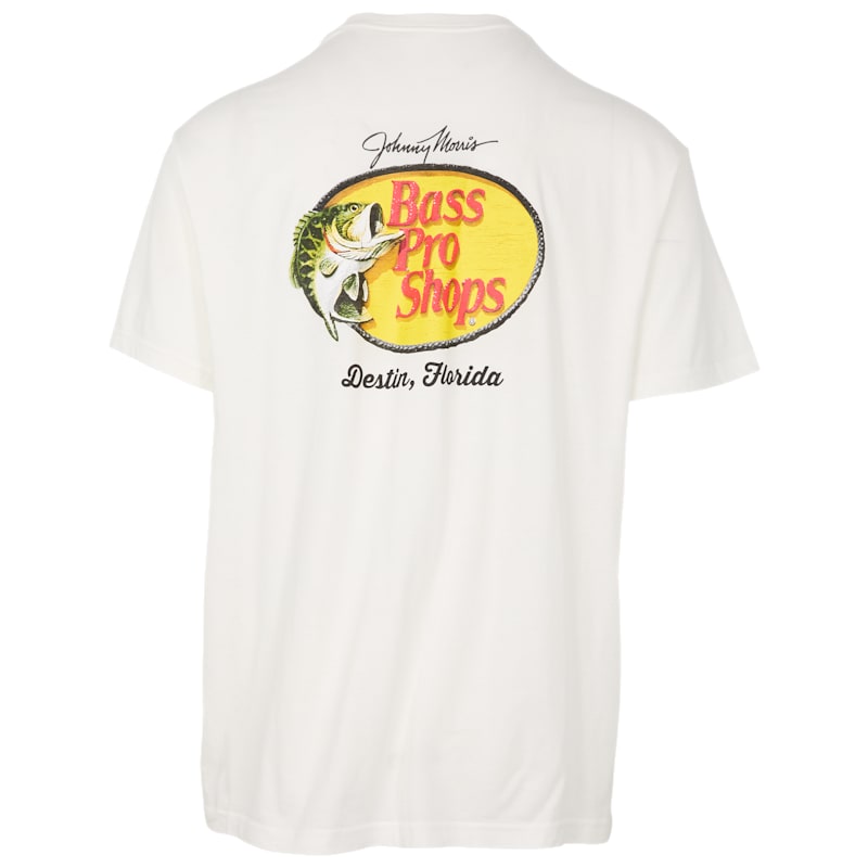 Bass Pro Shops Destin Woodcut Logo Short-Sleeve Pocket T-Shirt for Men