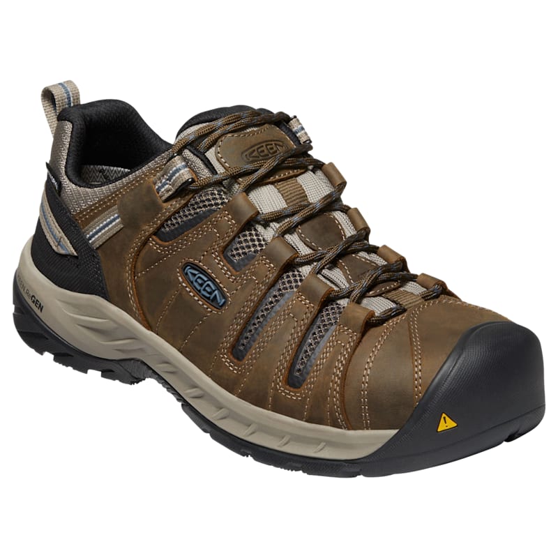 KEEN Flint II Steel Toe Waterproof Work Shoes for Men