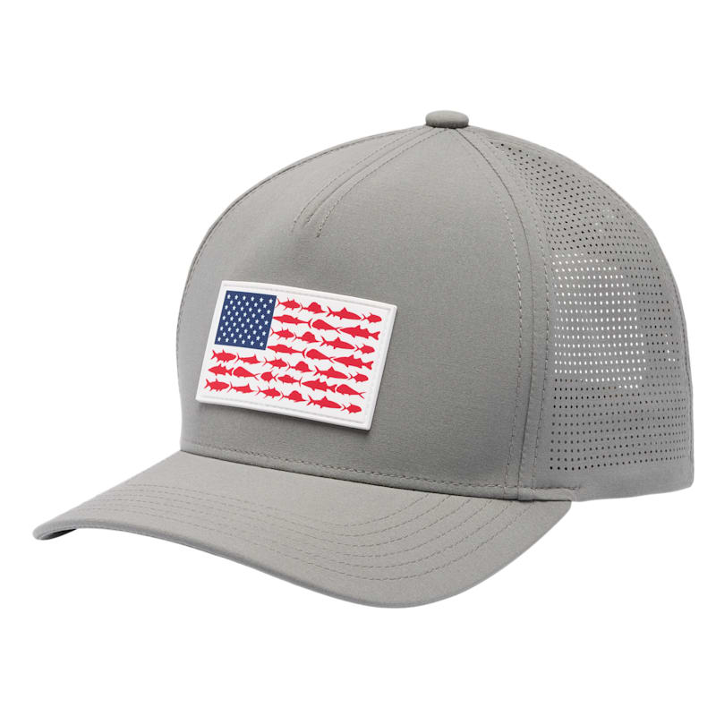 Columbia PFG Elite 3D Stretch Fish Flag Snapback Cap