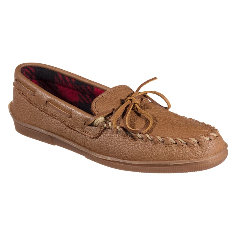 Minnetonka Moccasin Moosehide Fleece Moc Slip-On Shoes for Men