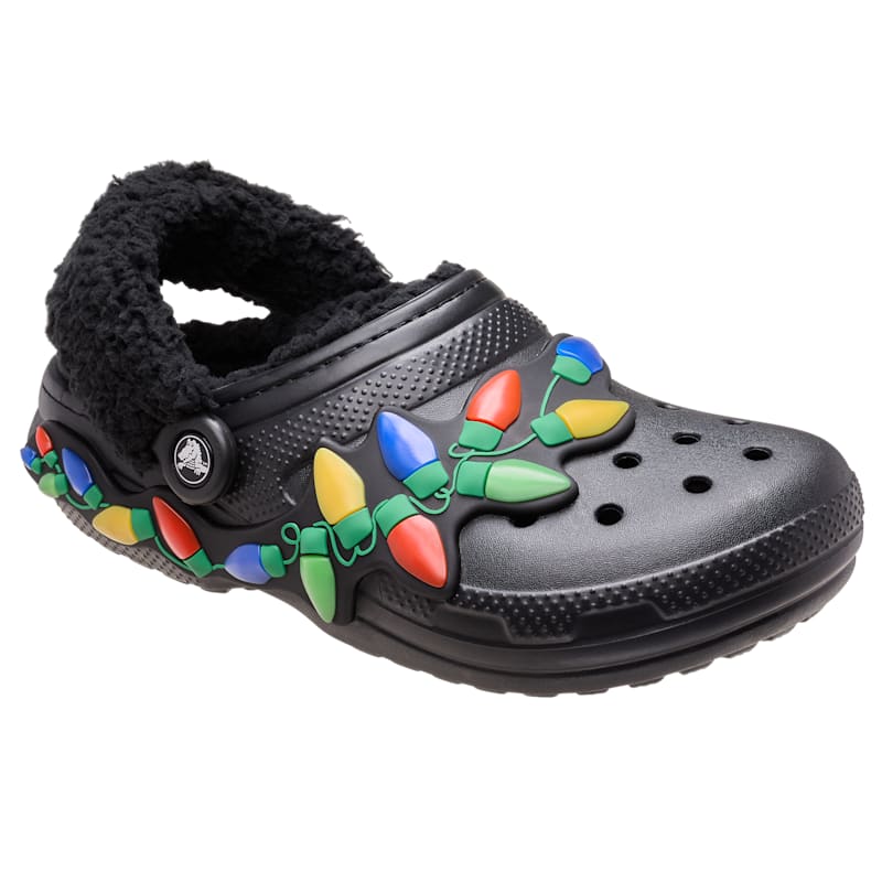 Crocs Classic Lined Holiday Lights Clogs for Men