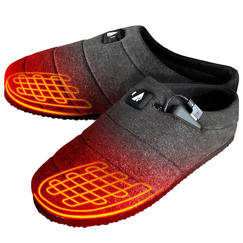 ActionHeat 5V Battery Heated Slippers for Men