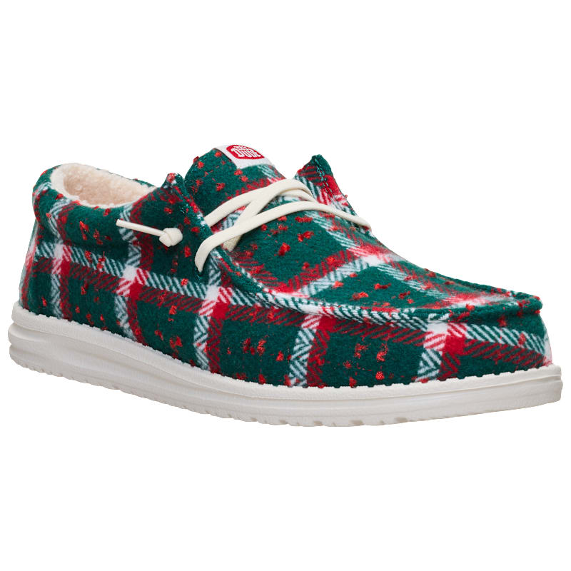 HEYDUDE Wally Confetti Plaid Cozy Shoes for Men