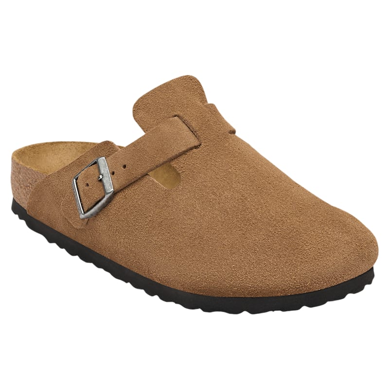 Birkenstock Boston Suede-Leather Clogs for Women