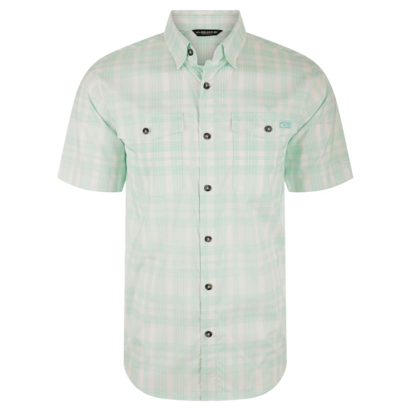 Drake Waterfowl Frat Faded Plaid Short-Sleeve Button-Down Shirt