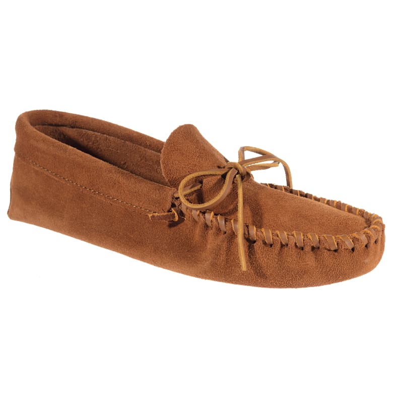 Minnetonka Moccasin Leather Laced Softsole Moccasins for Men
