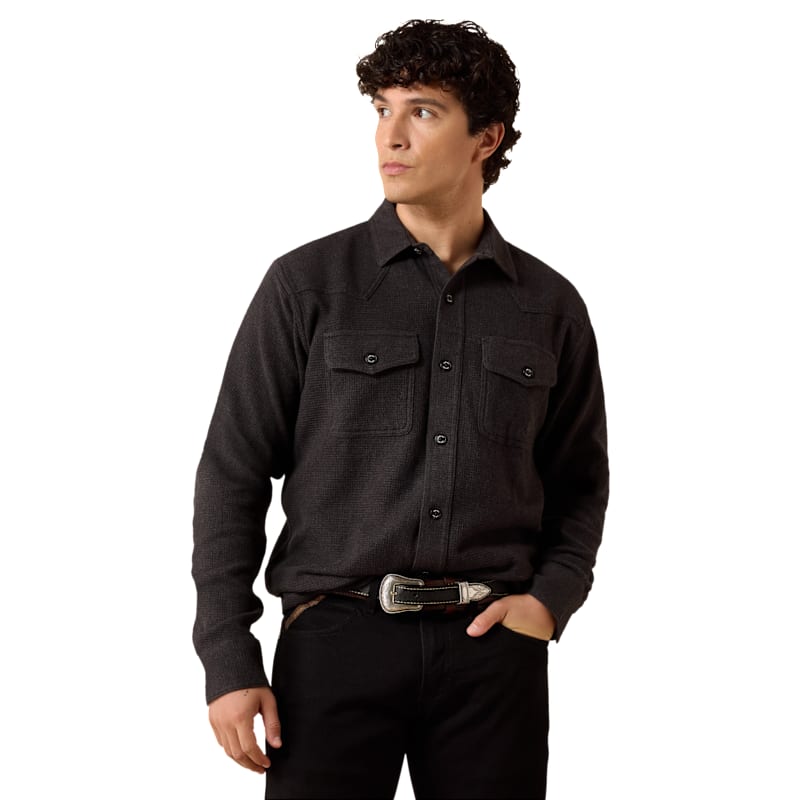 Ariat Waffle Button-Down Long-Sleeve Shirt