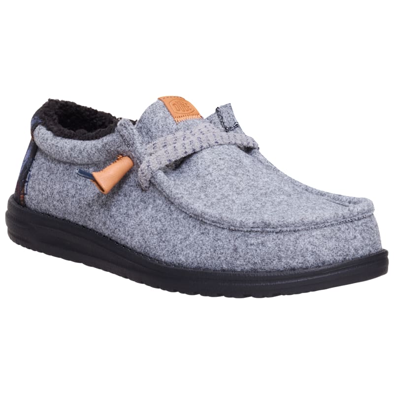 HEYDUDE Wally Plaid Cozy Casual Shoes for Men