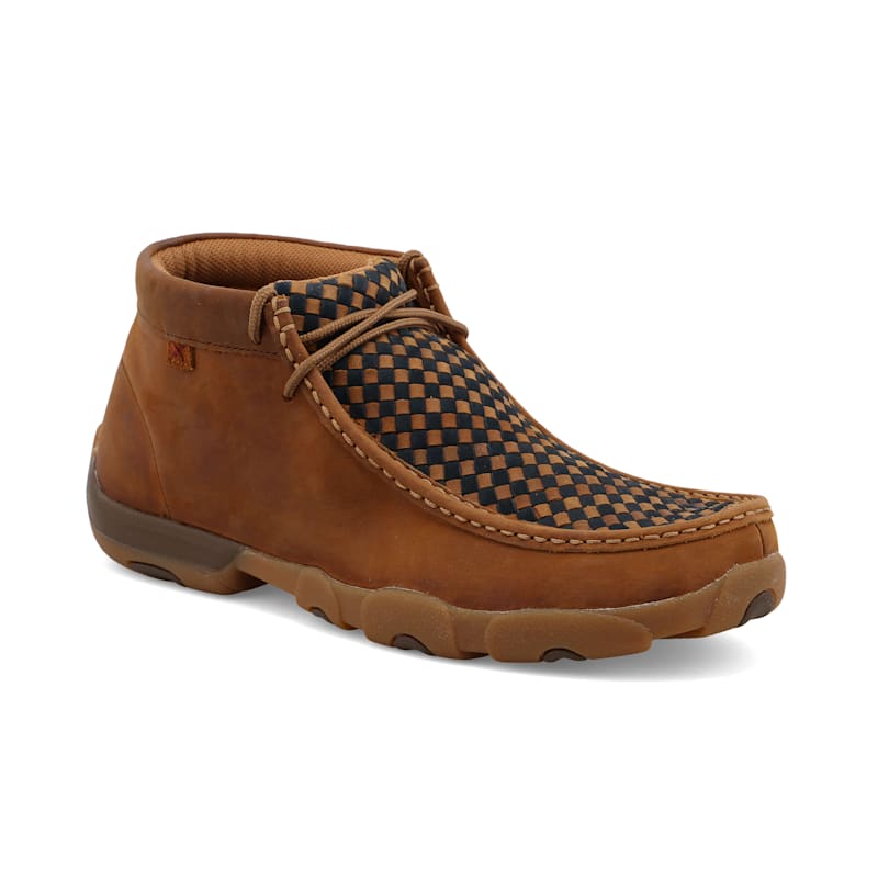 Twisted X Chukka Checkered Driving Mocs for Men