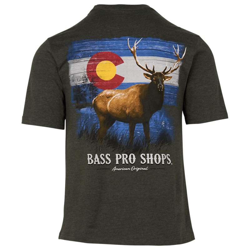 Bass Pro Shops Colorado Elk Flag Short-Sleeve T-Shirt