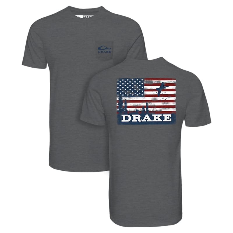Drake Waterfowl Americana Scenic Graphic Short-Sleeve T-Shirt