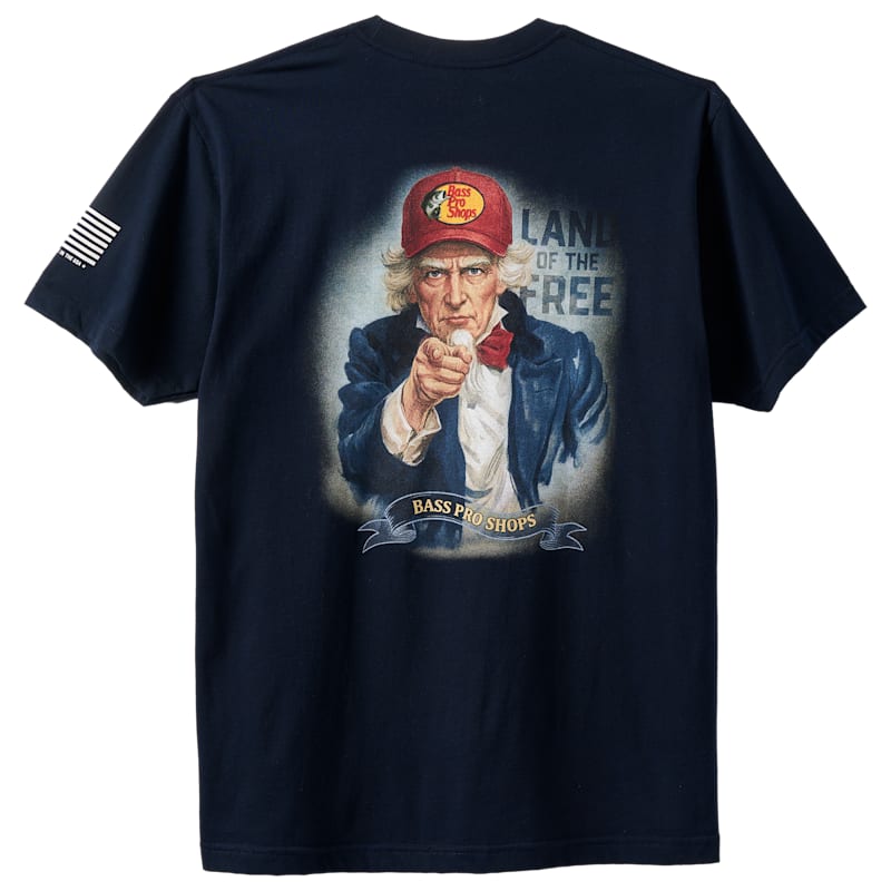 Land of the Free Bass Pro Shops Uncle Sam Short-Sleeve T-Shirt