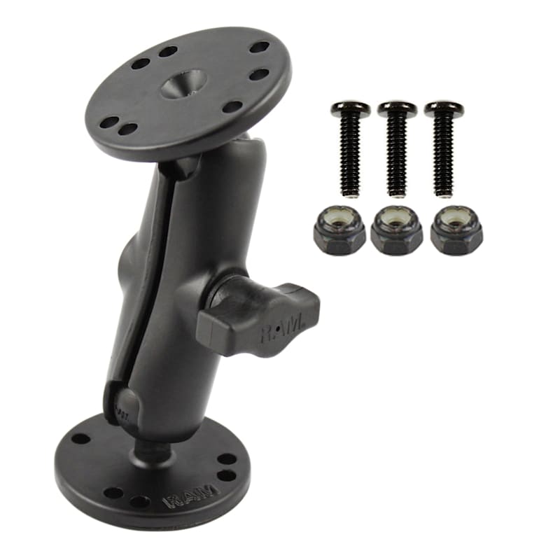RAM Mounts 1" Ball Marine Electronics Light Use Mount for Garmin Striker 4 and echoMAP 43-54