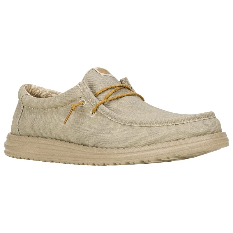 HEYDUDE Wally Waxed Canvas Casual Shoes for Men
