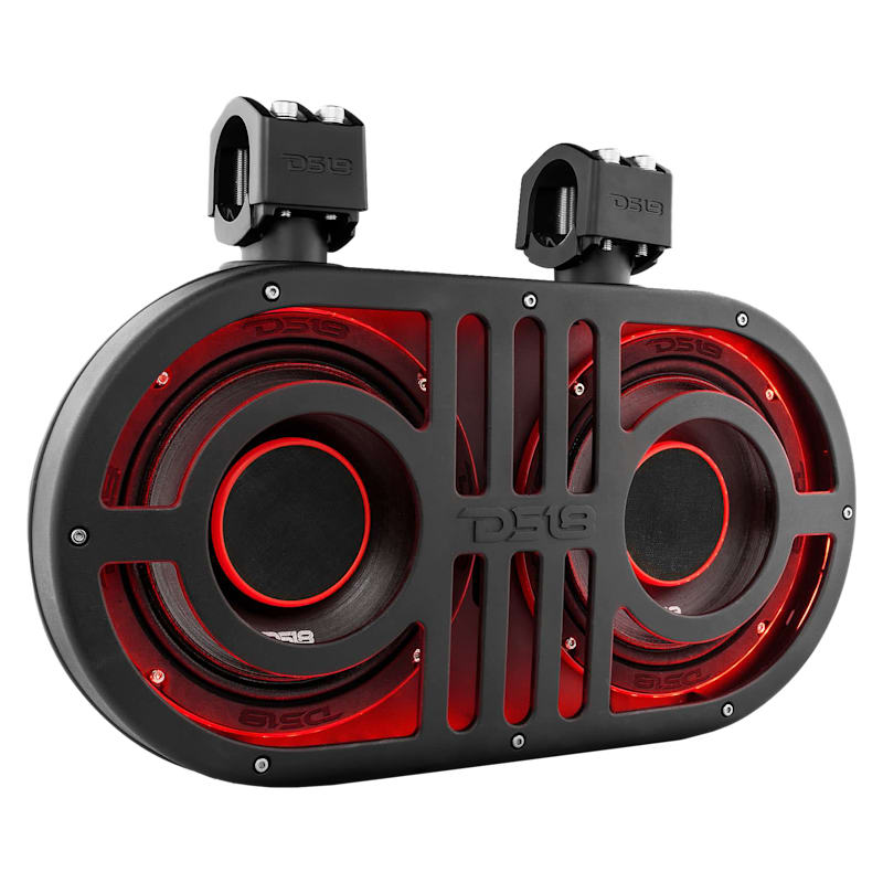 DS18 Dual 8" Speaker Roll-Cage Sound Bar System with Built-In LED RGB Lights
