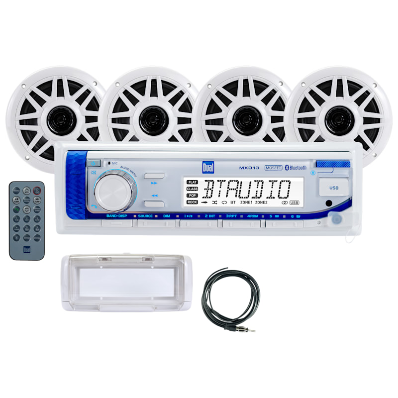 Dual Digital Media Receiver with Four 6.5" Speakers