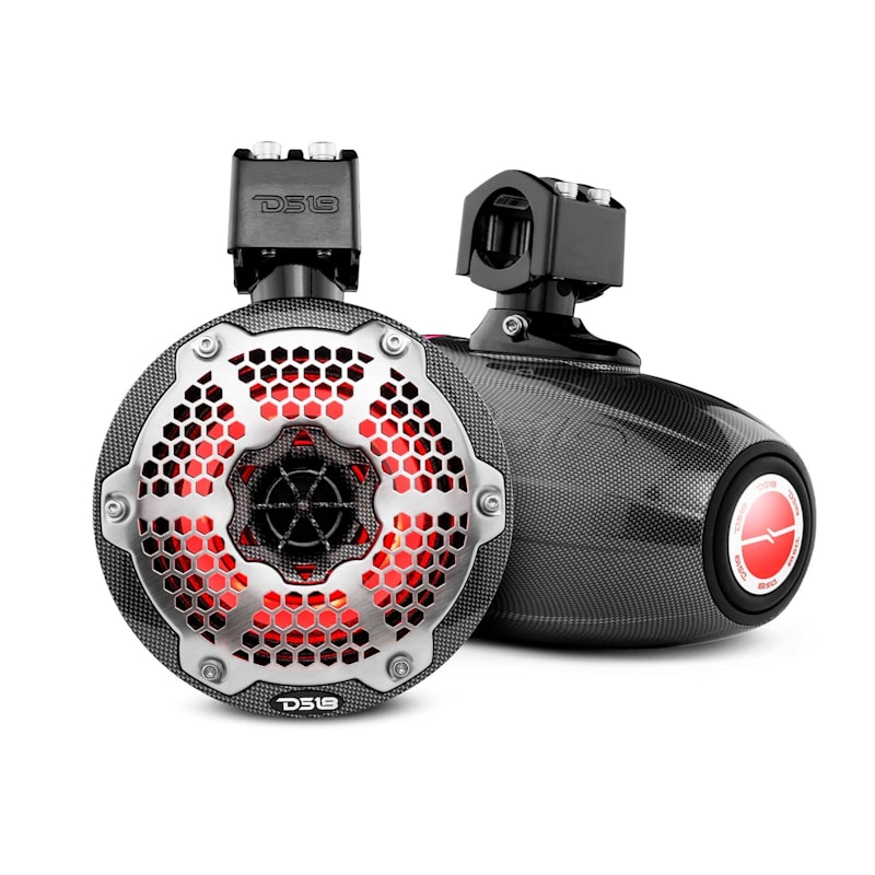 DS18 HYDRO CF-X6TPNEO 6.5'' Marine Water-Resistant Wakeboard Tower Neodymium Speakers