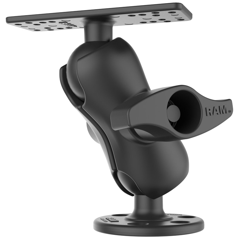 RAM Mounts Universal D Ball Mount with Short Arm for Fish Finders and Chartplotters