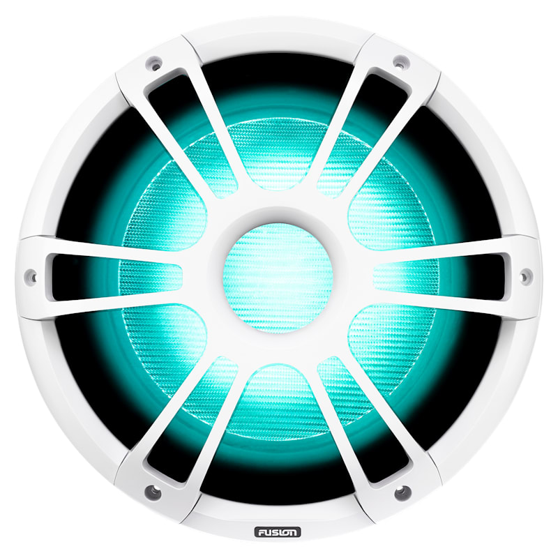 Fusion Signature Series 3 Sports-Style 12" 1,400W Marine Subwoofer with CRGBW LED Lighting