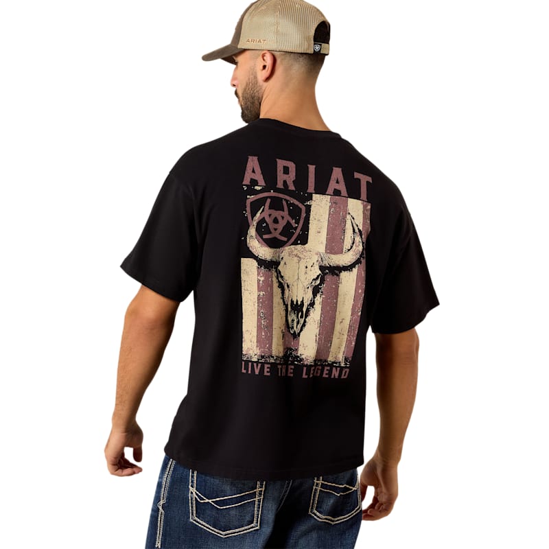 Ariat Bison Legend Flag Boxy Short-Sleeve T-Shirt