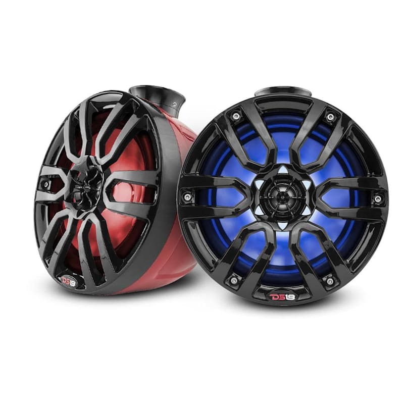 DS18 HYDRO NXL-PS8 2-Way 8'' Marine Speakers with Integrated RGB LED Lights